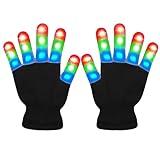 COLEDRE LED Gloves Girls Boys Toys Age 3-12 Years Old Light Up Gloves for Kids stocking stuffers Halloween Christmas Birthday Parties Gifts