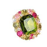 Viyuroyk 925 sterling silver Shiny multi-colored diamond Wedding ring Engagement ring Cubic Zirconia Diamond Rings Clothing, Shoes & Jewelry Women Jewelry Rings Statement (US Code 8)