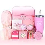 Birthday Gifts for Women, Pink Relaxing Spa Gifts Basket Set, Self Care Gifts, Get Well Gifts, Thinking of You Gifts, Mothers Day Gifts for Her Mom Wife Daughter Sister Girlfriend Bestie Colleague