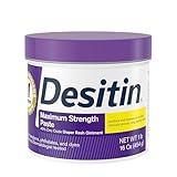 Desitin Maximum Strength Baby Diaper Rash Cream, 40% Zinc Oxide for Treatment, Relief & Prevention, Hypoallergenic, Phthalate- & Paraben-Free Paste, Protects Skin For Up To 12 Hours, 16 oz