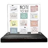 Note to Self Decor Sign, Mental Health Therapy Office Motivational Decor Gifts for Women Men Employees Coworkers School Psychologist Counselor Negative Thoughts Decorative Signs Plaques GXX60