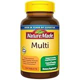 Nature Made Multivitamin Tablets with Iron, Multivitamin for Women and Men for Daily Nutritional Support, 130 Tablets, 130 Day Supply