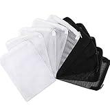DEPEPE 10pcs 7.8 x 5.9 Inch Aquarium Filter Media Bags with Zipper for Activated Carbon, Biospheres, Ceramic Rings