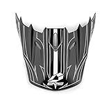 EVS Sports T5 Pinner Helmet Replacement Visor, Matte Black/White