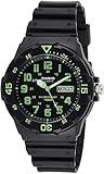 Casio Men's MRW200H-3BV Dive Style Neo-Display Sport Watch, Black