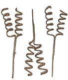 Brown Spiral Twig Stem Wire Pick, 3 Pack, Bouquets, Boutonniere, vase, Floral Arrangements,