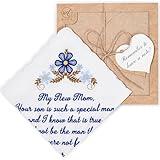 Mother of the Groom Handkerchief - Embroidered, Something Old Something New, Gift for Bride on Wedding Day Essentials