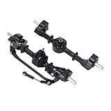 SUNGOOYUE RC Vehicle Front Rear Axles Kit, Front and Rear Axles Assembly Compatible with WPL B14 B24 C14 C24 C34 C44 1/16 RC Car