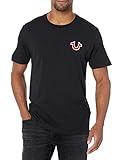 True Religion mens Buddha Logo Short Sleeve Tee, Black, Medium