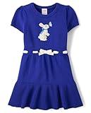 Gymboree,Girls,and Toddler Sweater Dress,Blue Belle Bunny,7