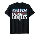 The Beatles British Flag Red, White, and Blue Short Sleeve T-Shirt