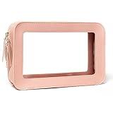 FFpaw Clear Makeup Bag Small, Small Cosmetic Bags for Women Waterproof Clear Makeup Case TSA Approved Toiletry Bags for Traveling Mini Make Up Pouch with Zipper Car Organizer Travel Essentials