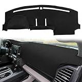 Dash Cover Mat Custom Fit for Ford F150 F250 F350 F450 Superduty Expedition with Light Sensor,Dashboard Cover Pad Carpet Without Forward Collision Warning (Black) J19