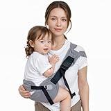 COSDIG Baby Carrier Newborn to Toddler-Adjustable Baby Sling Carrier,Toddler Carrier for 25-60lbs,Comfortable Toddler Sling for Hands-Free Carrying (Gray)