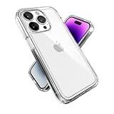 Speck Clear iPhone 14 Pro Case - Drop Protection with Scratch Resistant Dual Layer Slim Phone Case for 6.1 Inch iPhones 14 Pro Cases - Anti-Yellowing & Anti-Fade Case - GemShell