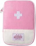 Pink First Aid Pouch, First Aid Bag Empty, Mini Portable Medical Bag, Small Empty Medical Bag for Outdoor Camping, Hiking, Travel,Sports and Outdoors