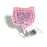Intestines Badge Reel, Kawaii Intestines Badge Holder, GI Intestine Retractable ID Badge Reel, Gastroenterology Badge Gift, Gastro Nurse ID Clip, Anatomy Badge Reel, Healthcare Worker Accessory