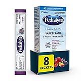 Pedialyte Electrolyte Powder | Hydration Drink for Kids & Adults | Variety Pack: Grape, Strawberry Lemonade, and Orange, 8 Powder Packets