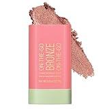 Paminify Cream Bronzer Stick,Contour Stick Facial Contouring Stick,Long Lasting Highlighter Waterproof Highlight Makeup,Buildable Shimmer Sparkle Face Bronzer Face Shaping,01 Warm Glow