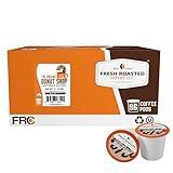 Fresh Roasted Coffee, Organic Donut Shop | USDA Organic, Kosher | Medium Roast 96 Pods for K Cup Brewers
