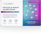 MineralBalance™ Hair Tissue Mineral Analysis (HTMA)—At-Home Test Kit for Fatigue, Anxiety, Sleep & Digestive Issues—Tests 20 Minerals & Heavy Metals Including Magnesium & Zinc—Full Lab Report Included