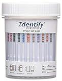 Identify Diagnostics Drug Test Cups | 5 Pack | 12 Panel CLIA Waived Instant Urine Drug Test Kit for AMP,BAR,BUP,BZO,COC,MDMA,MET,MOP|OPI,MTD,OXY,PCP,THC