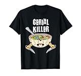 Funny Cereal Killer T-Shirt Cereal Box Milk with Sugar Nugget T-Shirt