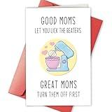 Funny Mother’s Day Card for Her, Hilarious Birthday Card for Mom, Sarcastic Mothers Day Card for Mom, Great Moms Card, Bake Off Card, Cooking Mom Card