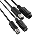 SNLLMZI WiiGamecube Controller Extension Cable for Wii Gamecube GCN - 2pack/6.6ft