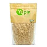 Yupik Organic Brown Jasmine Rice, Long Grains, 2.2 lb (35.2 oz), Gluten-Free, Non-GMO, Vegan, Kosher, Whole Grains, Wheat-Free, Salt-Free, Source of Fiber, Ideal for Recipes, Side Dishes & More