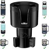 [Upgraded] Integral Ultimate Car Cup Holder Expander - Adjustable Base - Organizer & Expander for Vehicles - Compatible with Mugs, Yeti 14/24/36/46oz, Rambler, Hydro Flasks 32/40oz, 3.4"-4.0" Bottles