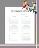 Travel Packing Checklist for Organized Travelers: Essential Trip Planner Notebook | Simplify Your Packing with this Travel Checklist | 8”x10” with 62 Pages