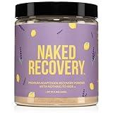 NAKED Recovery - Mushroom Supplement Powder - Lions Mane, Cordyceps, Reishi, Tart Cherries, Lemon Balm - Adaptogen Wellness Formula, Stress Relief, Muscle Recovery - 30 Servings