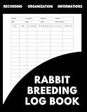 Rabbit breeding log book: Tracker for Rabbitry Businesses & Hobbyists and Rabbit Information Book and Records Essential to a Profitable Rabbits and Genetic Profile Record Diary