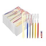 20 Pack Disposable Toothbrushes with Toothpaste and Comb for Homeless Individually Wrapped-Suitable for Hotel,Air Bnb,Shelter/Homeless/Nursing Home/Charity(（20 pcs）)