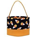 Halloween Trick or Treat Bag Halloween Candy Bucket Fabric Tote Gift Candy Bag Candy Polka Dot Skull Pumpkin Stripe Halloween Party Favors for Kids
