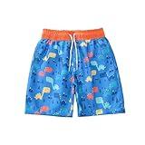 Day-Prime-Deals-Today-2025 Toddler Boys Shorts Dinosaur Print Summer Casual Vacation Pants Beach Shorts Elastic Adjustable Waist Jogger Pants (Blue, 18-24 Months) Under Skirt Skorts