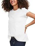 HATCH Luxe Nursing Tee - Double Layer Top with Discreet Slit - Easy Access Breastfeeding Shirt - Super Soft Organic Pima Cotton - White