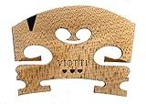 Viotti Violin Bridge 4/4: Finer Grade Solid Maple Violin Bridge, Pre-Cut & Pre-Fitted to Fit Most 4/4 Violins, Crafted by Highly Skilled Experts for Sharper Sound, Volume, Beauty & Clarity
