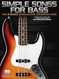 Simple Songs for Bass The Easiest Bass Guitar Songbook Ever | Beginner-Friendly TAB Sheet Music | Includes Smells Like Teen Spirit, Come Together and More | Hal Leonard Music Book
