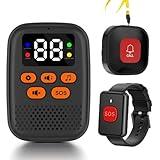 Life Alert-Caregiver Pager - WiFi Pager Life Alert Systems for Seniors no Monthly Fee, Wristband, LED Display - Home Safety for Seniors, Fall Detection, Emergency Response