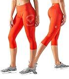 Virus Womens ECO34 Stay Cool Compression Crop Pant - Blood Orange (Blood Orange, Medium)