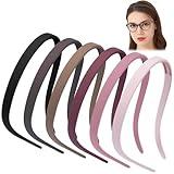 TOBATOBA No Pressure Headbands - Square Sunglasses Headbands for Women & Girls, Non Slip with Teeth 6Pcs