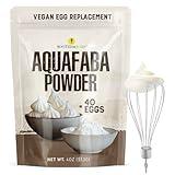 Aquafaba Powder (4oz) – Aquafaba For Cocktail Foamer and Meringues | Vegan Egg Replacer for Baking | 40 Egg Equivalent | Plant-Based, Gluten-Free, Vegan Meringue Powder | Shelf Stable Egg Substitute