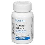 MAJOR Prenatal Tablets for Pregnant and Lactating Women - Dietary Supplement - 100 Count