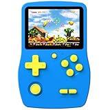 Great Boy 32 Bit Handheld Games Toys for Kids with 139 Video Games Boys Girls Children's 3.0 Inches IPS Screen Rechargeable Gaming Device Preschooler Party Easter Birthday Xmas Gift (Blue)