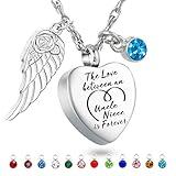 Heart Urn Necklace for Ashes Love between Uncle and Niece Cremation Urn Necklace Memorial Jewelry Keepsake Pendant for Loss Ash Holder Sympathy Gift