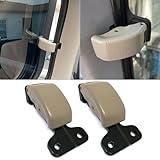 Abodvu Compatible with Toyota Tundra Rear Quarter Window Latch 2000-2006,Back Left&Right Side Window Lock Assembly W/O Screws for 1st Gen Tundra,Tan Clamp Hinge Pivot Replacement for 62920-34012,2 PCS