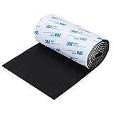 VOCOMO Felt Furniture Pads, Non Slip Self Adhesive Cuttable Felt Tape Black Heavy Duty Felt Strip Roll for Protecting Hardwood Floors Chair Wall Protector (40 x 5 x 0.12 Inch)