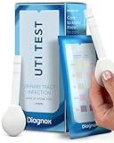 Diagnox UTI Test Strips – FDA-OTC Cleared at Home UTI Test for Women – Clear & Accurate Results, Large Pads, Hygienic Handle, FSA/HSA Eligible Urinary Tract Infection Test – 3 Count